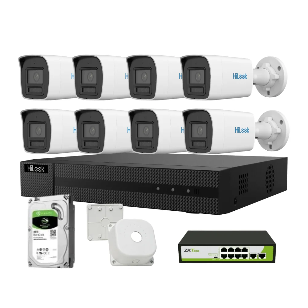 8'Li Ip Kamera Seti